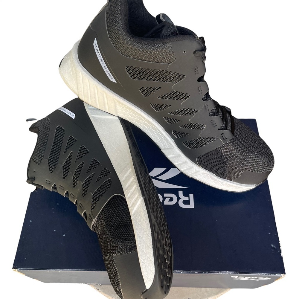 - Reebok work fusion‎ flex wave work compositive toe black/white shoes size… - Picture 3 of 13